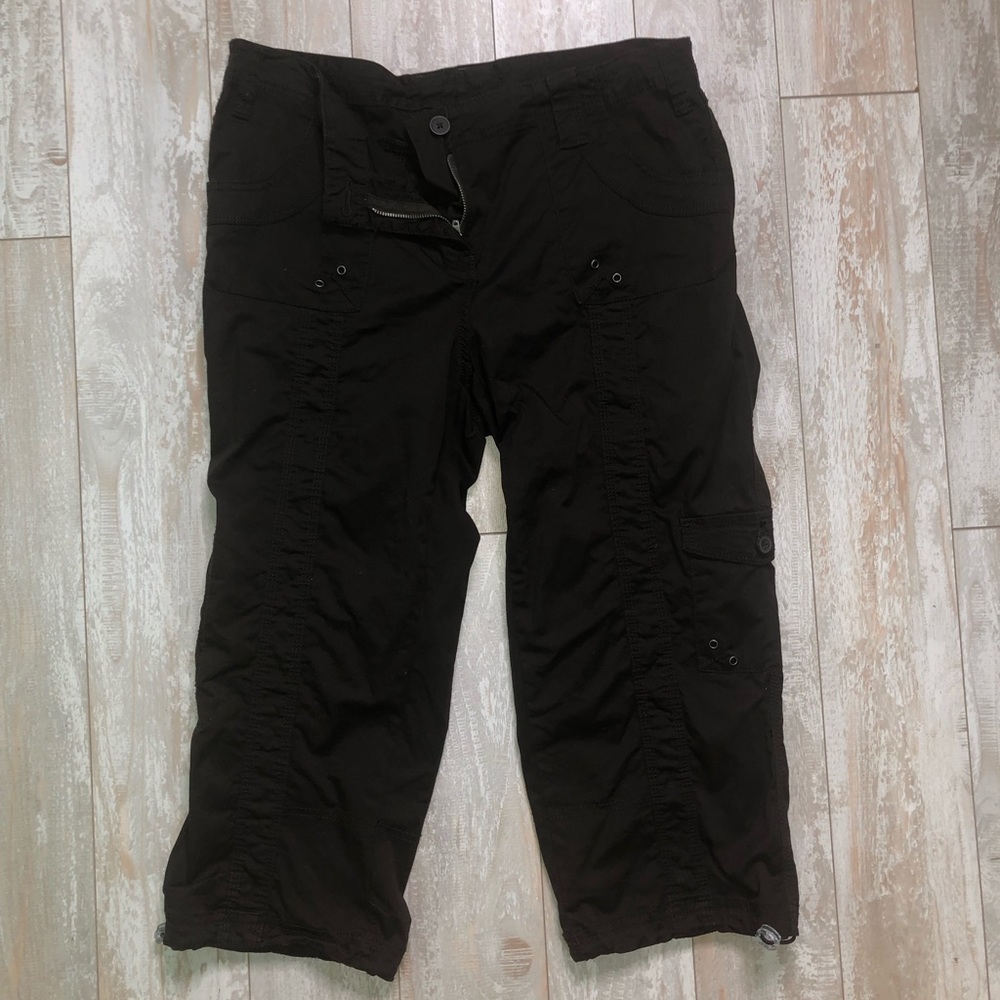 Style & Co PETITE cargo capris - chocolate brown